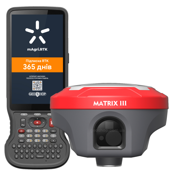 AlphaGEO Matrix III - комплект для роботи в RTK + підписка mAgri.RTK GEO 365