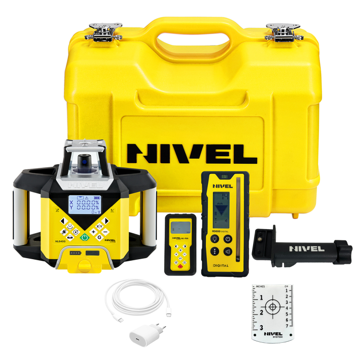 Нівелір лазерний ротаційний Nivel System NL640G Digital