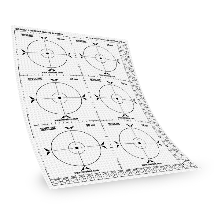 Відбивач геодезичний плівковий для тахеометрів NIVOLINE A4 902010 (Білий)