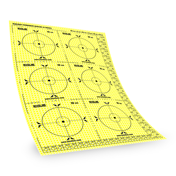 Відбивач геодезичний плівковий для тахеометрів NIVOLINE A4 902010 (Жовтий) Відбивач геодезичний плівковий для тахеометрів NIVOLINE A4 902010 (Жовтий)