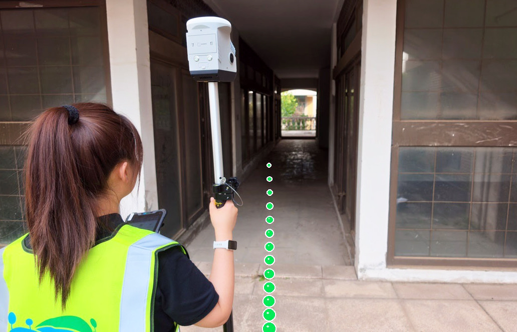 Ручний лазерний GNSS 3D сканер GVI LiRTK